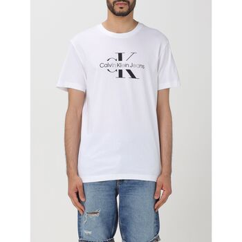 Vêtements Homme T-shirts & Polos Calvin Klein Jeans J30J325190 YAF Blanc