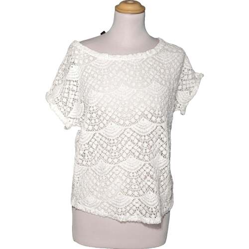 Vêtements Femme T-shirts & Polos Pimkie top manches courtes  38 - T2 - M Blanc Blanc