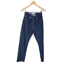 Vêtements Femme label Jeans Mango jean droit femme  32 Bleu Bleu