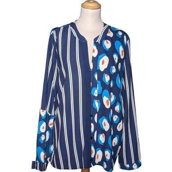 Vêtements Femme Chemises / Chemisiers Jacqueline Riu chemise  46 - T6 - XXL Bleu Bleu