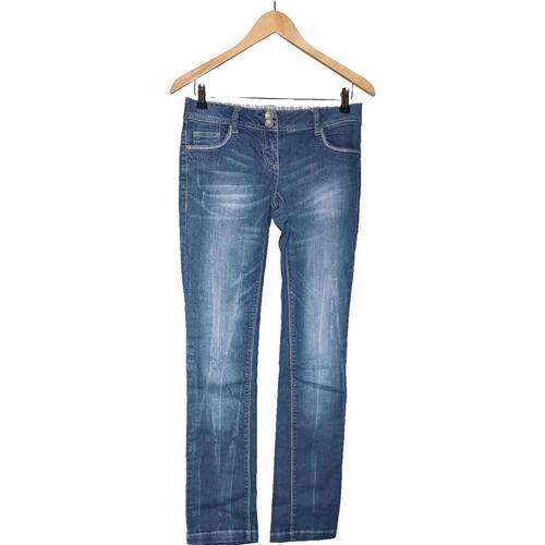 Vêtements Femme Jeans Camaieu jean droit femme  40 - T3 - L Bleu Bleu