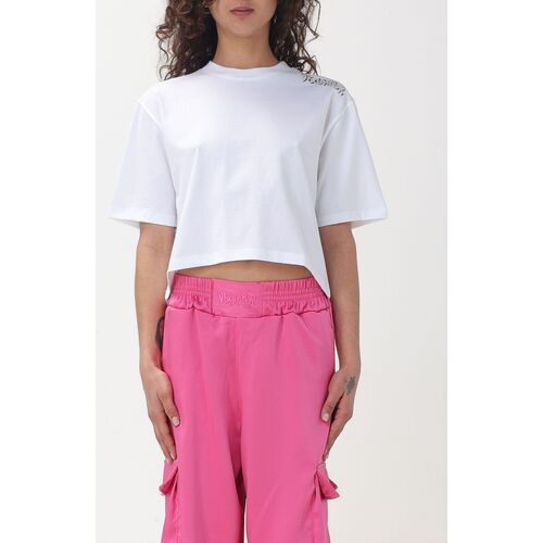 Vêtements Femme T-shirts & Polos Disclaimer 24EDS54317 BIANCO Blanc