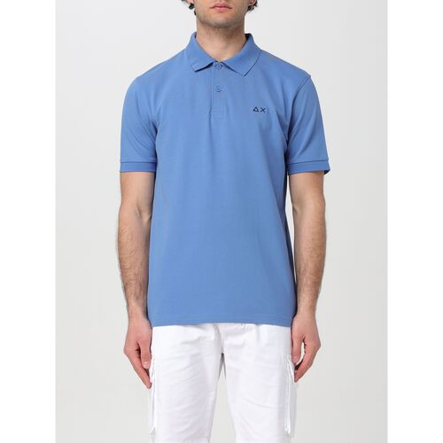 Vêtements Homme Bandana Patch Print Shirt Sun68 A34116 56 Bleu