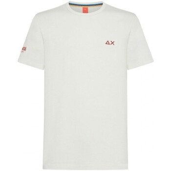Vêtements Homme T-shirts & Polos Sun68 T-shirt avec logo de plage Sun68 SS Blanc