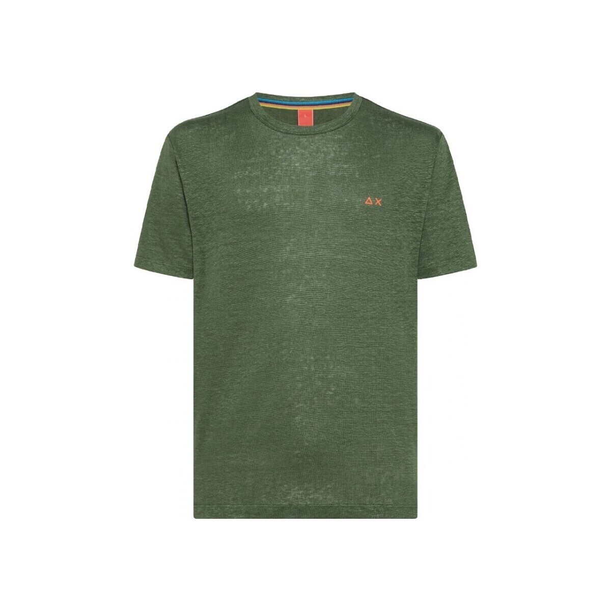 Vêtements Homme T-shirts & Polos Sun68 T-Shirt Uni en Lin SS Vert