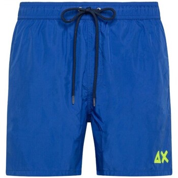Vêtements Homme Maillots / Shorts de bain Sun68 Pantalon De Bain Avec Logo Fluo Bleu