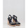 Chaussures Femme Espadrilles Tommy Hilfiger MONO WEBBING HIGH WEDGE SANDAL Bleu