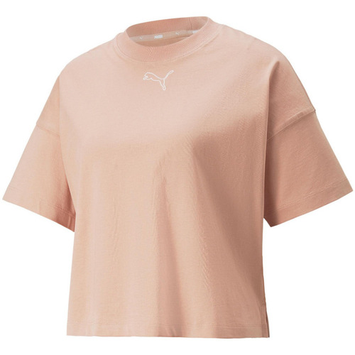 Vêtements Femme T-shirts manches courtes Puma - Tee-shirt manches courtes - rose Rose