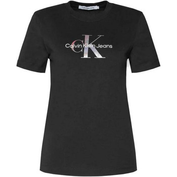 Vêtements Femme T-shirts manches courtes Calvin Klein Jeans J20J223264 Noir