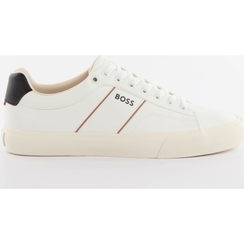 Chaussures Homme Baskets basses BOSS Aiden Blanc