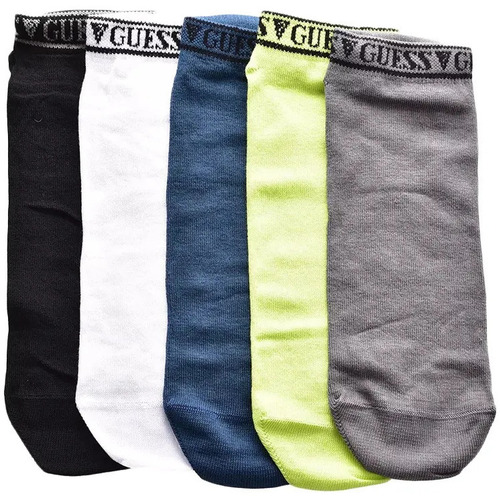 Sous-vêtements Homme Chaussettes Guess Pack x5 line Multicolore