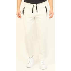 Vêtements Homme Pantalons EAX Pantalon de jogging homme AX en molleton de coton mélangé Blanc