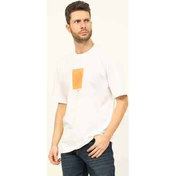 Vêtements Homme T-shirts & Polos BOSS T-shirt homme coupe droite  en Blanc