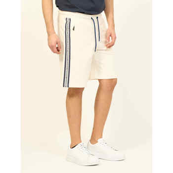 Vêtements Homme Shorts / Bermudas Bikkembergs Bermuda homme  avec bande verticale Blanc