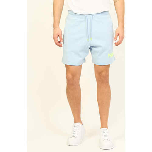 Vêtements Homme Shorts / Bermudas BOSS Bermuda homme  avec logo effet dégoulinant Bleu