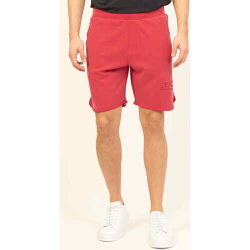 Vêtements Homme Shorts / Bermudas EAX AX Bermuda en jersey de coton avec logo Rouge