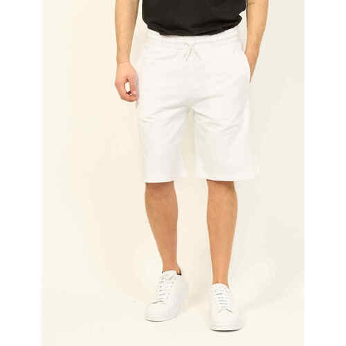 Vêtements Homme Shorts / Bermudas Bikkembergs Bermuda homme  avec logo à l'arrière Blanc
