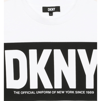 Dkny T-shirt à manches courtes  pour fille Blanc