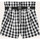 Vêtements Fille Shorts / Bermudas Dkny Short en coton à carreaux  pour fille Noir