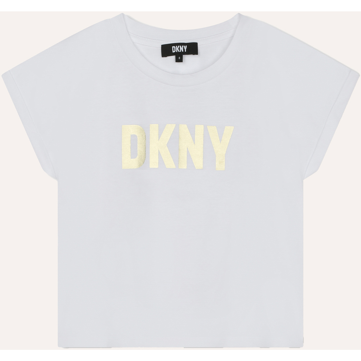 Vêtements Fille T-shirts & Polos Dkny T-shirt à manches courtes  pour fille Blanc