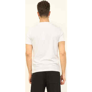 Bikkembergs T-shirt à col rond  en coton avec logo Blanc