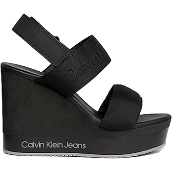 Chaussures Femme Baskets mode Calvin Klein Jeans Wedge Noir