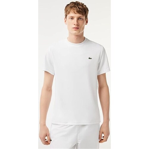 Vêtements Homme Suéter Tricot Lacoste Logo Grafite Lacoste TH3401 T-Shirt/Polo homme Blanc