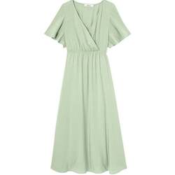 Vêtements Femme Robes Promod Robe mi-longue unie Vert