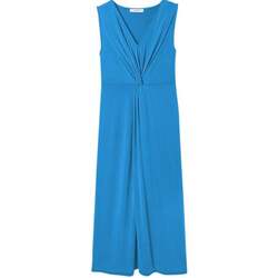 Vêtements Femme Robes longues Promod Longue robe unie en jersey Bleu