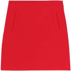 Vêtements Femme Jupes Promod Jupe trapèze unie Rouge
