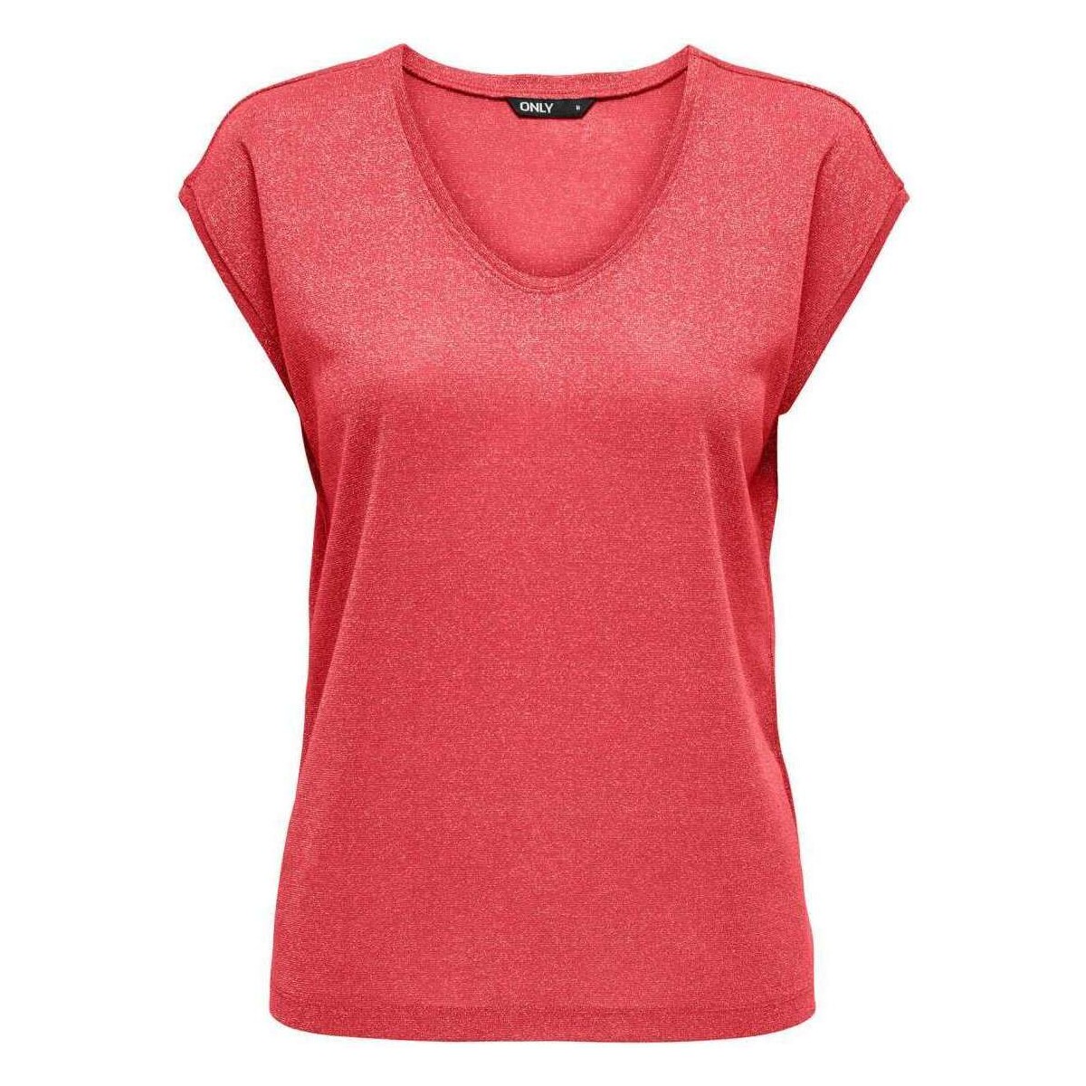 Vêtements Femme T-shirts manches courtes Only 162221VTPE24 Rouge