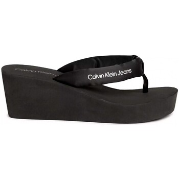 Chaussures Femme Tongs Calvin Klein Jeans Chanclas  en color negro para Noir