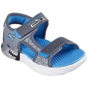 sandales enfant skechers  sandale  creature splash bleu et gris 