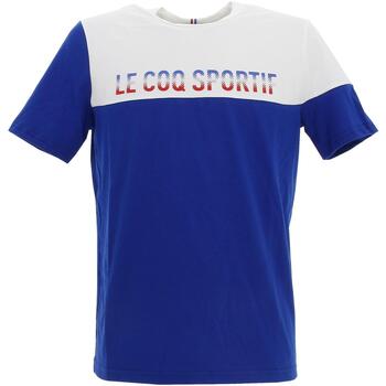 Vêtements T-shirts manches courtes Le Coq Sportif Tri tee ss n1 m Bleu