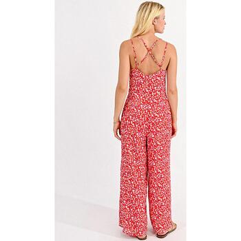 Molly Bracken Woven jumpsuit ladies red charlot Rouge