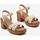 Chaussures Femme Sandales et Nu-pieds Vera Collection Sandales à talon bloc et brides croisées, beige écru Beige