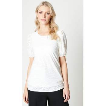 Vêtements Femme T-shirts manches longues Principles DH6730 Blanc