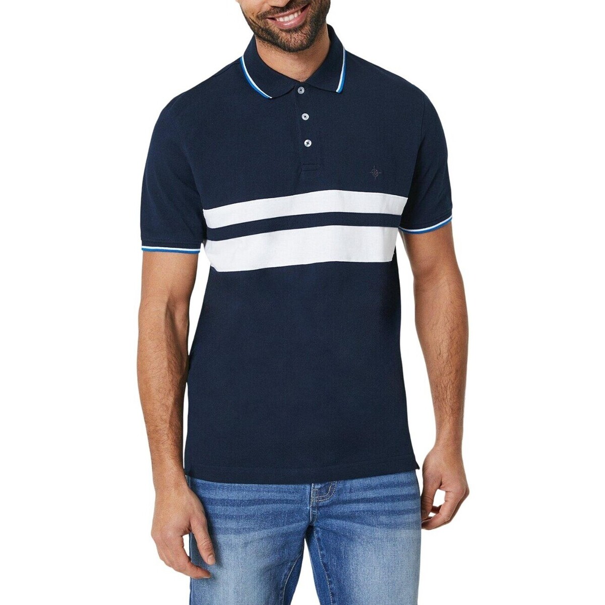 Vêtements Homme T-shirts & Polos Maine Carter Bleu