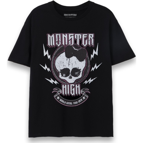 Vêtements Femme T-shirts manches longues Monster High World Tour Noir