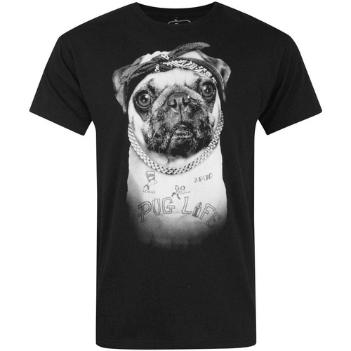 Vêtements Homme T-shirts manches longues Goodie Two Sleeves Pug Noir
