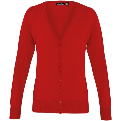 Vêtements Femme Gilets / Cardigans Premier PR697 Rouge