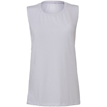 Vêtements Femme Débardeurs / T-shirts sans manche Bella + Canvas Flowy Muscle Blanc
