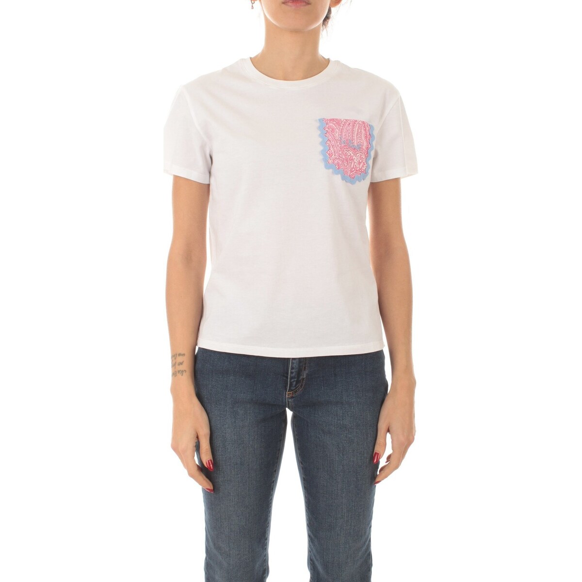 Vêtements Femme T-shirts manches courtes Mc2 Saint Barth EMILIE P Blanc