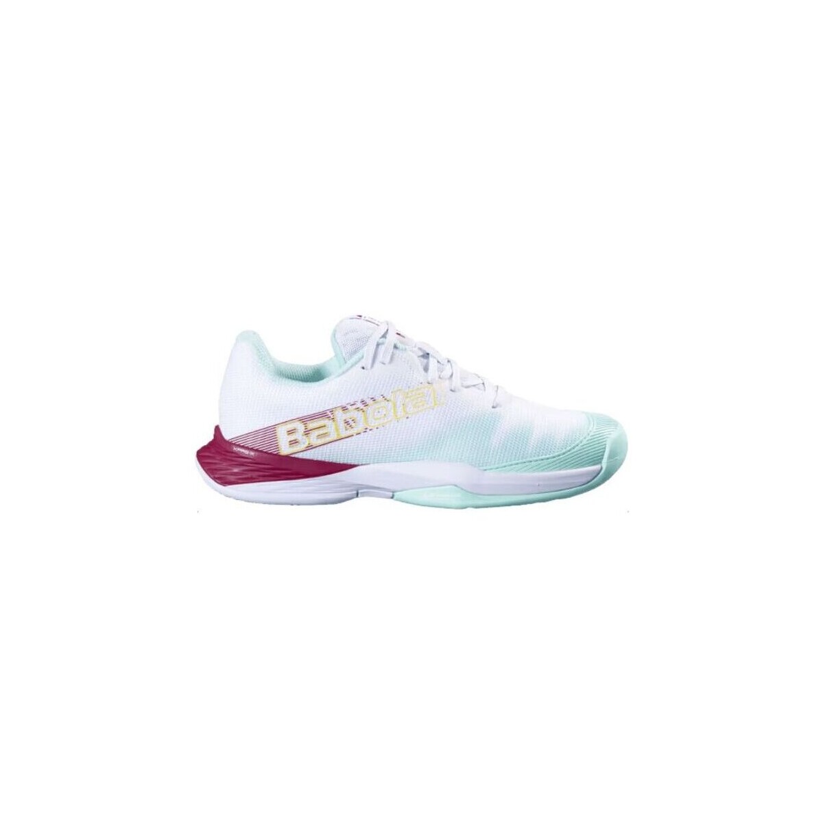 Chaussures Enfant Tennis Babolat Baskets Jet Premura 2 Junior White/Red Dahlia Blanc