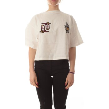 Vêtements Femme T-shirts manches courtes Akep TSKD05203 Blanc