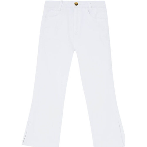 Vêtements Fille Pantalons Liu Jo Pantalon cropped stretch Blanc
