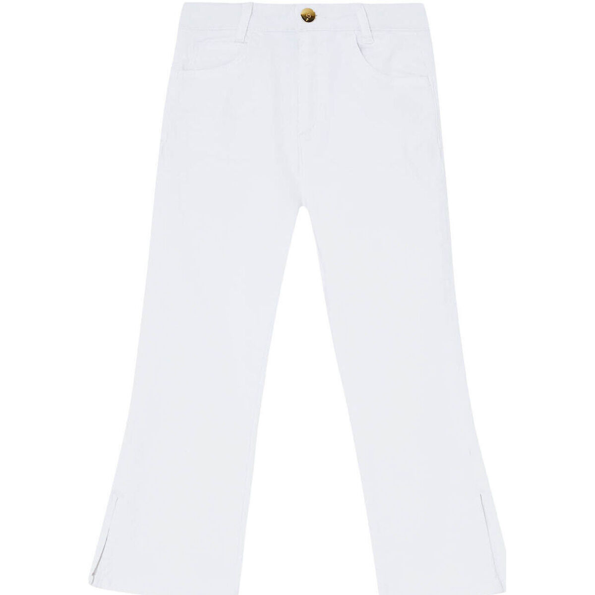 Vêtements Fille Pantalons Liu Jo Pantalon cropped stretch Blanc