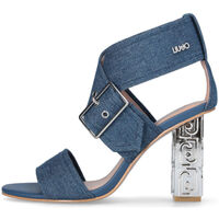 Chaussures Femme Sandales et Nu-pieds Liu Jo Sandales en denim à talon large Bleu