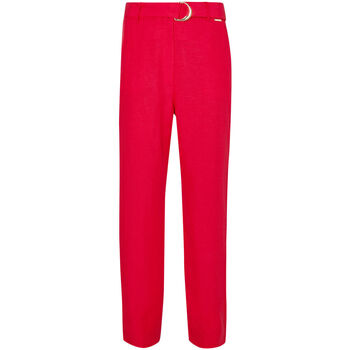Vêtements Femme Chinos / Carrots Liu Jo Pantalon avec ceinture Rouge