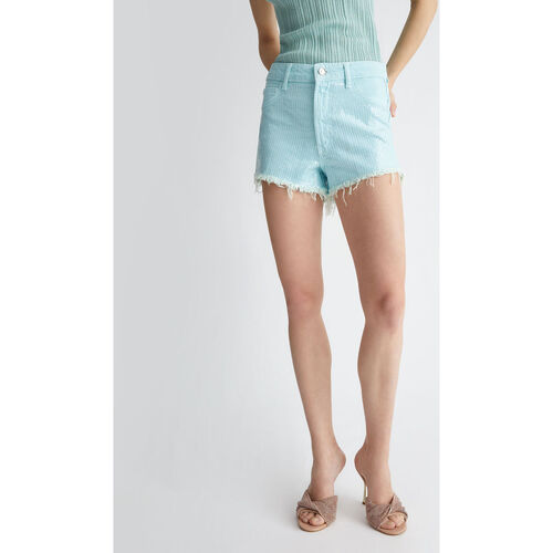 Vêtements Femme seasonal Shorts / Bermudas Liu Jo Short avec paillettes Bleu